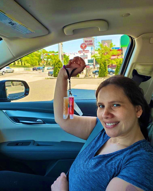 Lipgloss Keychain Wristlet